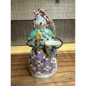 Jim Shore Winters Comfort Snowman Ornament 5”